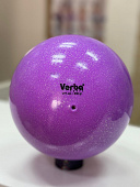 Мяч Verba Sport 17см с блестками лиловый