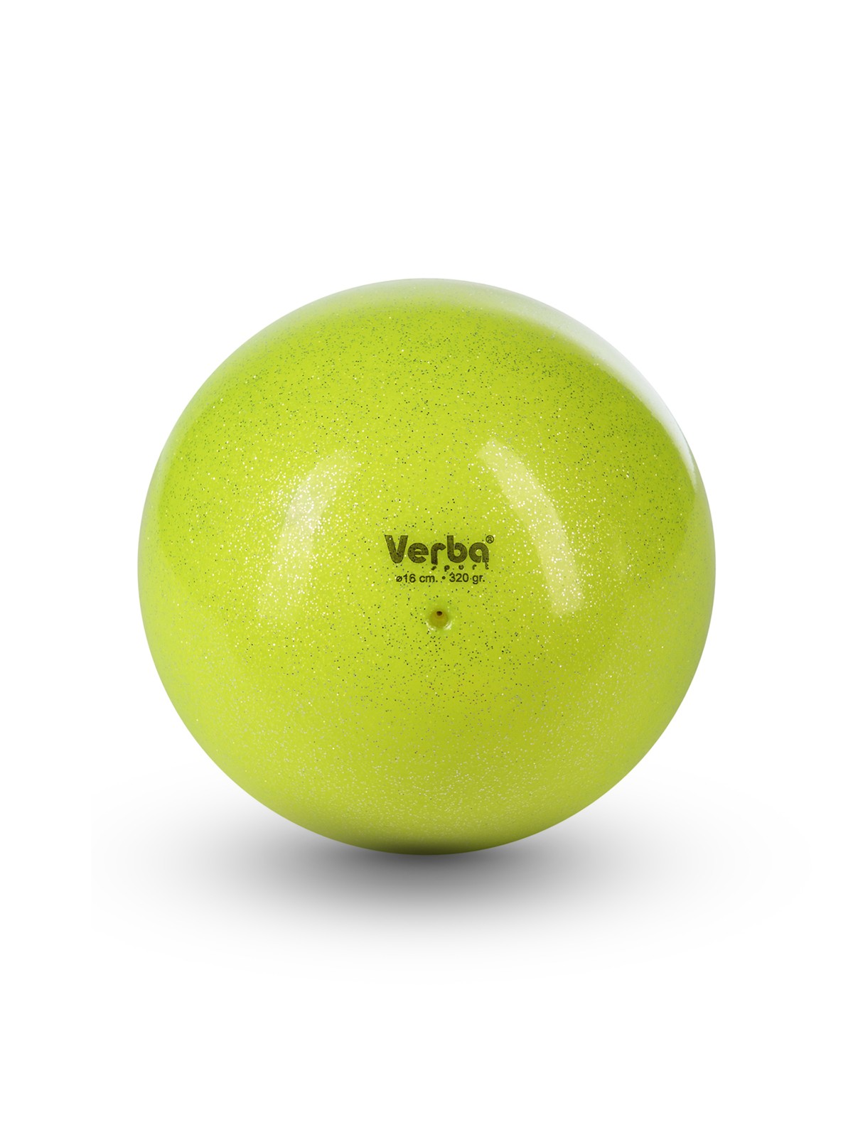 Мяч Verba Sport 16см с блестками лиловый