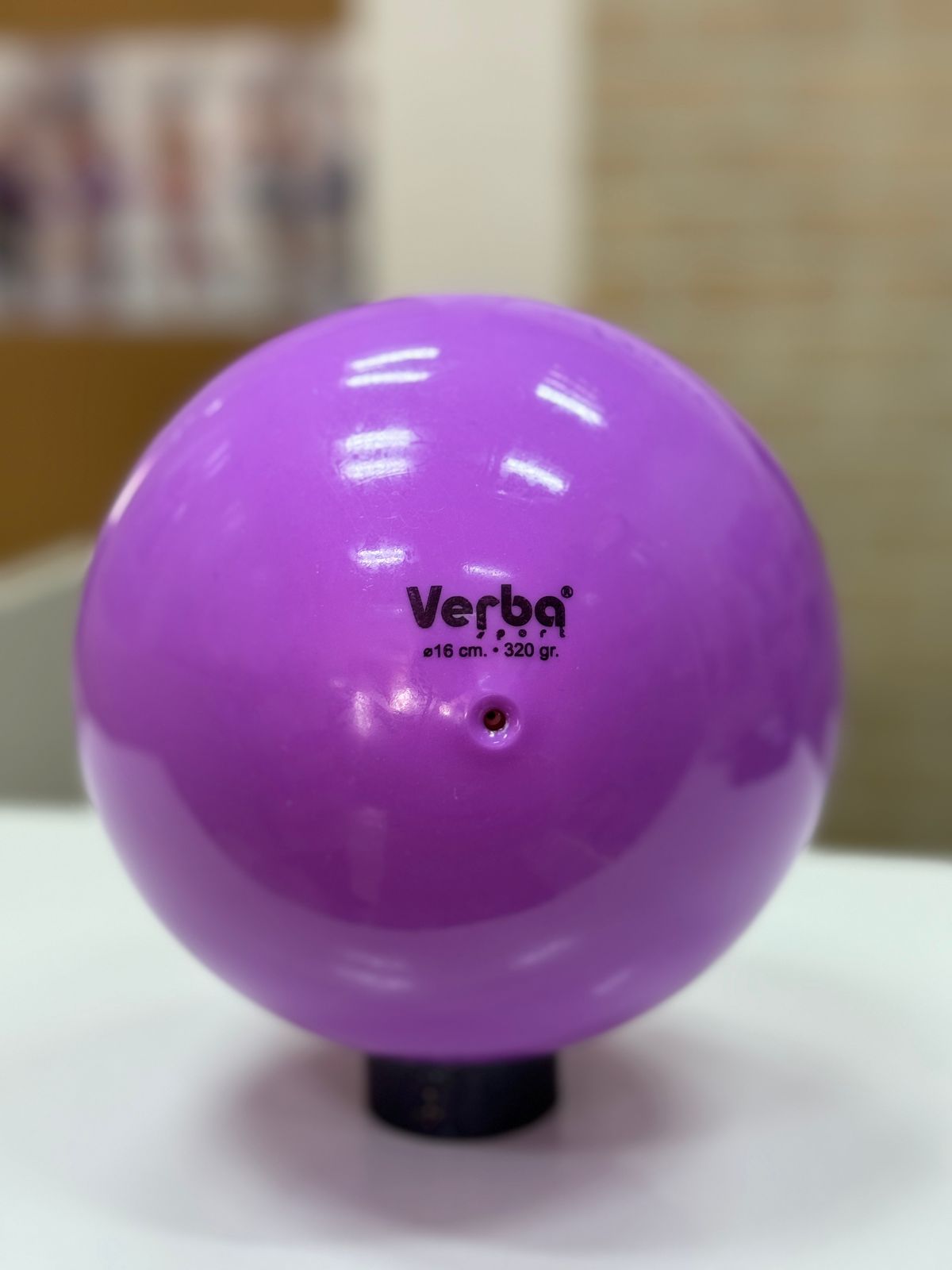 Мяч Verba Sport 16см однотонный лиловый