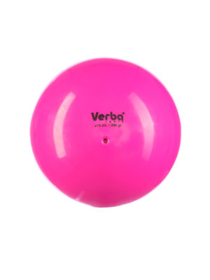 Мяч Verba Sport 15см однотонный розовый неон