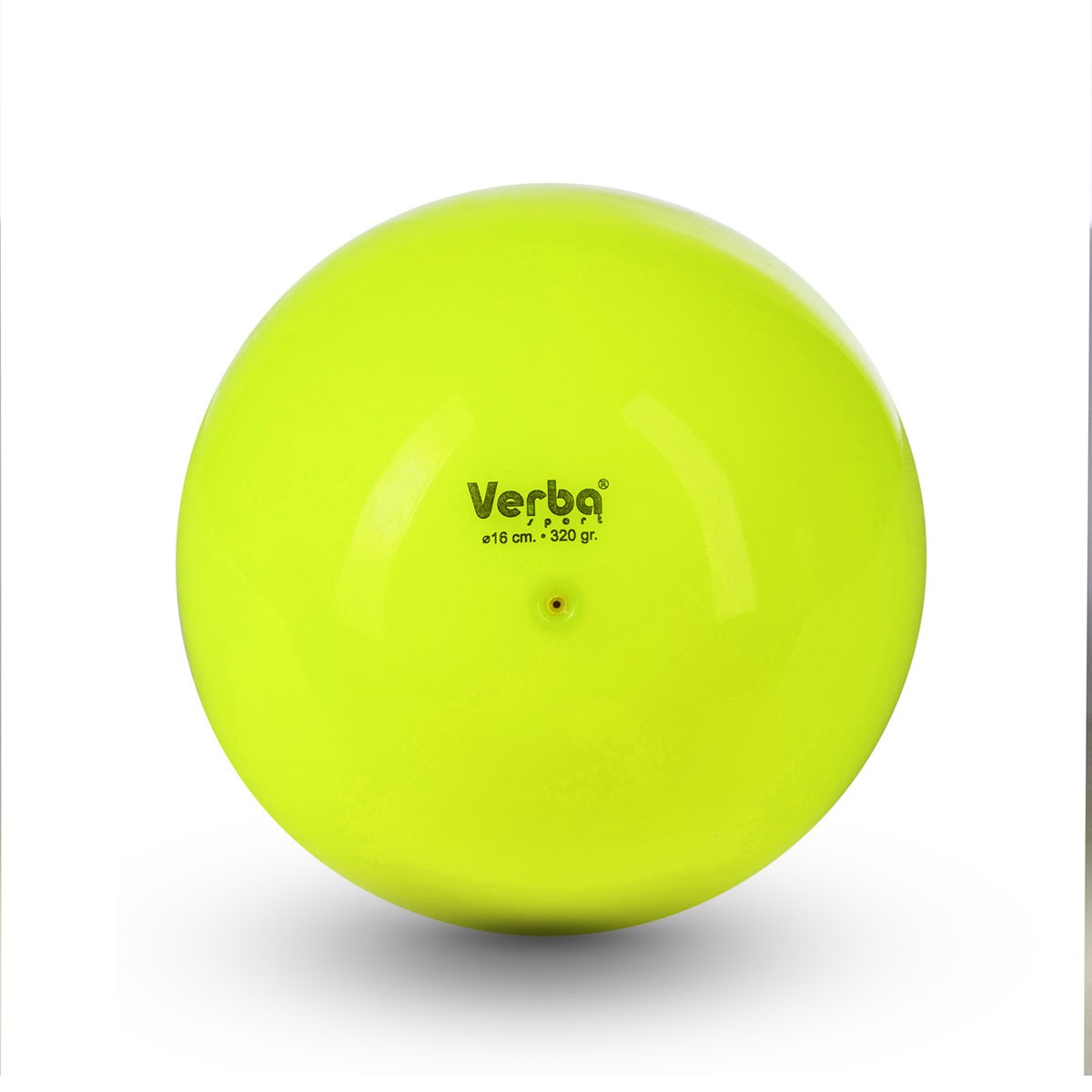 Мяч Verba Sport 17см однотонный лимонный