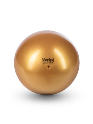 Мяч Verba Sport 16см металлик золото
