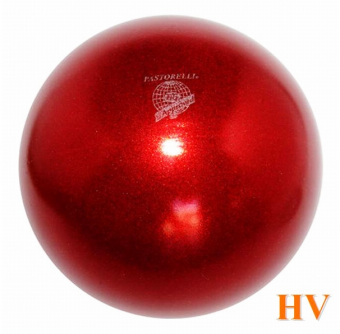 Мяч Pastorelli New Generation GLITTER красный (Rosso)